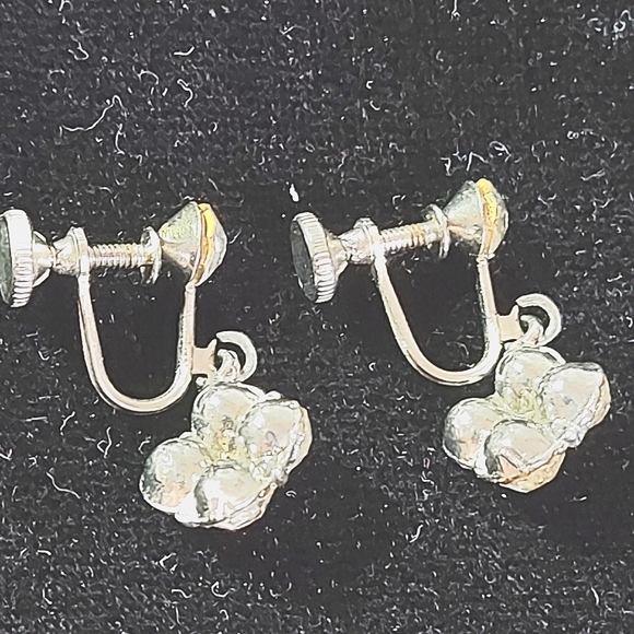 3 for$25- Vintage Crystal Drop Earrings with Screw Backs - Picture 7 of 9